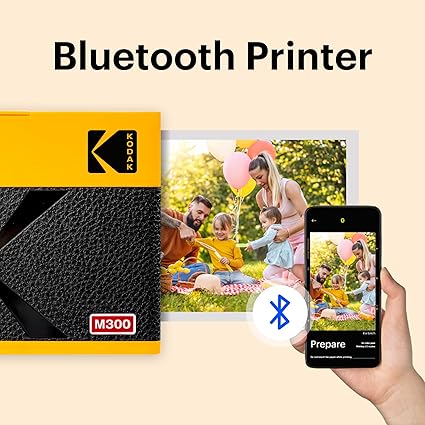 KODAK Mini 3 ERA 4PASS Portable Photo Printer (Yellow, Printer + Initial 8 Sheets + 60 Sheets)